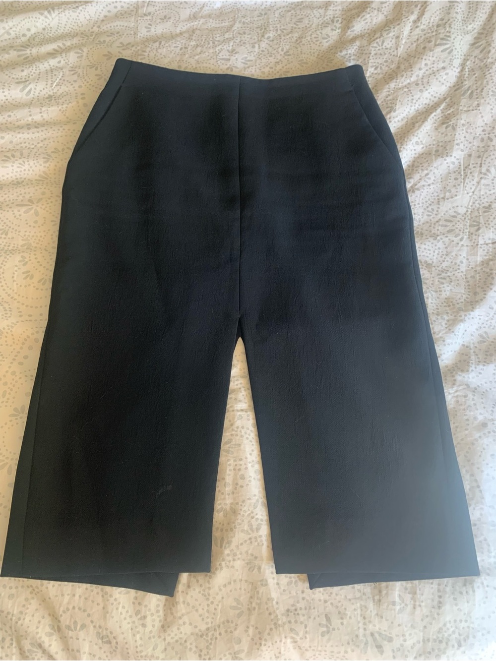Babaton Black Pencil Skirt with Front Center Split